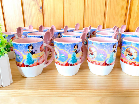 Personalised Mugs with Spoon (12 pcs)