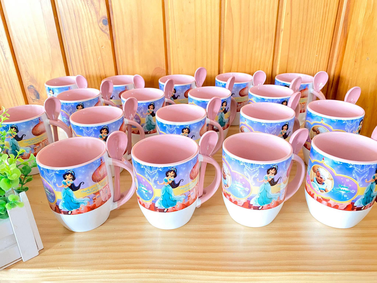 Personalised Mugs with Spoon (12 pcs)