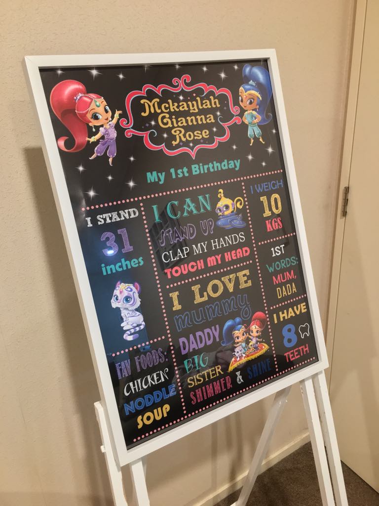 Custom Baby Milestone Poster